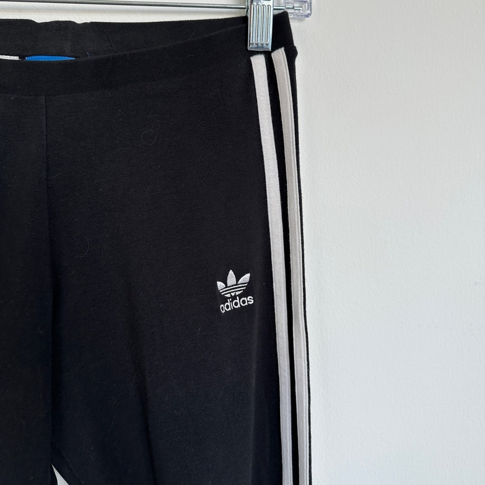 ADIDAS Classic 3 Stripe Women’s Leggings in Black | Size Small